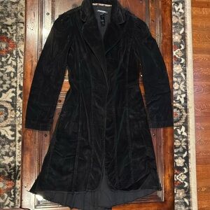 Bisou Bisou Black Velvet Women's Coat